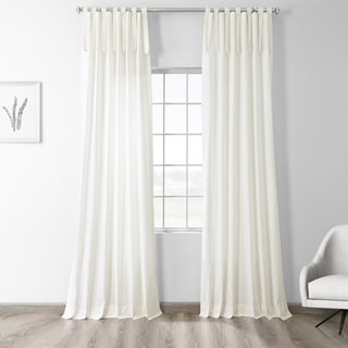 tie tab curtains drapes exclusive fabrics solid cotton tietop single curtain panel buy tietop curtains drapes online at overstockcom our best tie tab curtains drapes exclusive fabrics solid cotton tietop single curtain panel buy tietop curtains drapes online at overstockcom our best